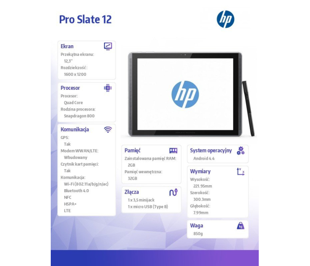HP Pro Slate 12 APQ8074/2048MB/32/Android 4.4 - 227798 - zdjęcie 6